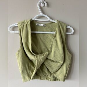 Abercrombie & Fitch Light Green Drape Blouse